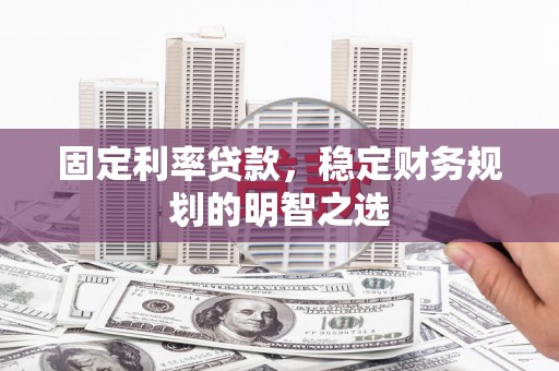 麻栗坡固定利率贷款，稳定财务规划的明智之选